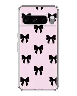 Чохол для TECNO Camon Slim з картинкою «Чорні банти Coquette»
