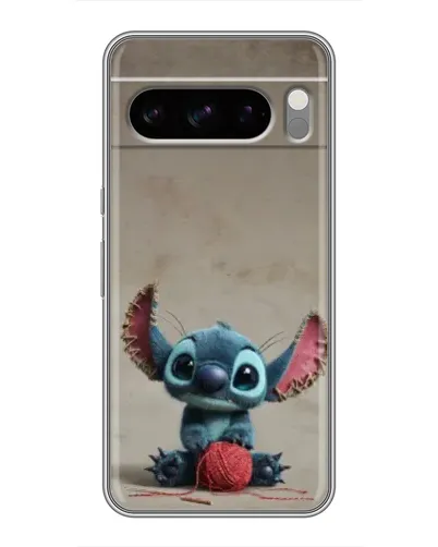 Чехол для TECNO Camon Slim с картинкой «Стич на коричневом фоне»
