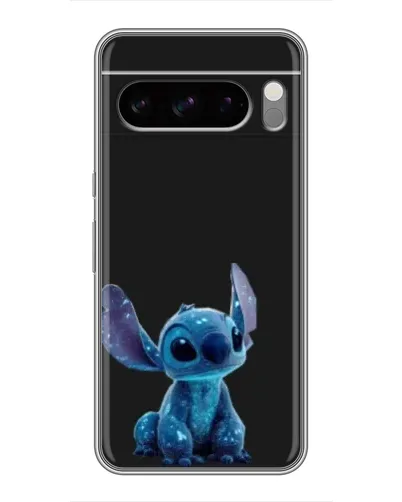 Чехол для TECNO Camon Slim с картинкой «Стич на черном»