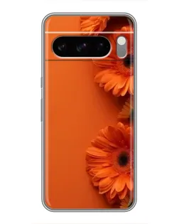 Чохол для TECNO Camon Slim з картинкою «Помаранчеві гербери»