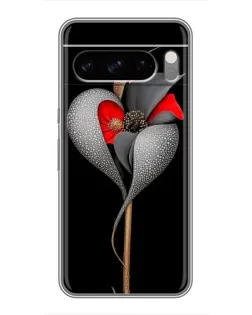 Чехол для TECNO Camon Slim с картинкой «Серебряный фантазийный цветок»