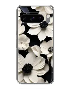 Чохол для TECNO Camon Slim з картинкою «Об'ємні білі квіти»