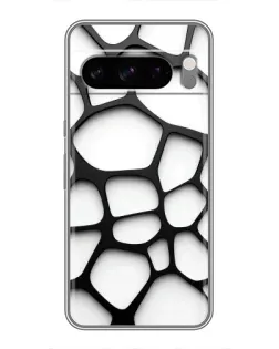 Чохол для TECNO Camon Slim з картинкою «Біла об'ємна сітка»
