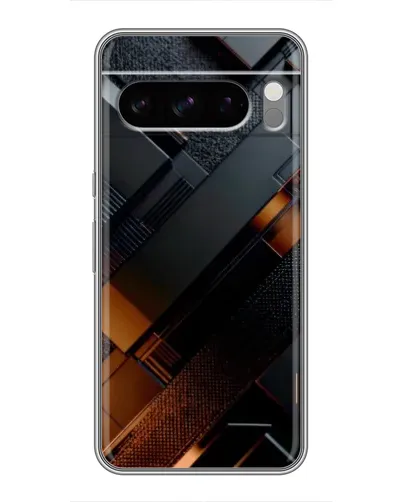 Чехол для TECNO Camon Slim с картинкой «Черные геометрические блоки» Чехол для TECNO Camon Slim с картинкой «Черные геометрические блоки»