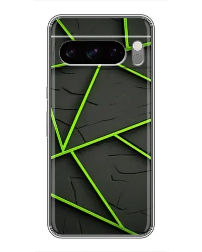 Чехол для TECNO Camon Slim с картинкой «Зеленые геометрические линии» Чехол для TECNO Camon Slim с картинкой «Зеленые геометрические линии»