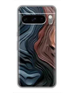 Чехол для TECNO Camon Slim с картинкой «Цветные волны каньона»