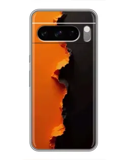 Чехол для TECNO Camon Slim с картинкой «Оранжевый разлом»