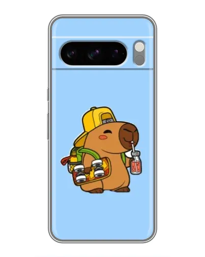 Чохол для TECNO Camon Slim з картинкою «Капібара на скейті»