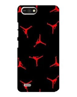 Чохол для TECNO POP 2F з картинкою «Jordan Red Pattern»