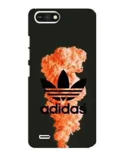 Чехол для TECNO POP 2F с картинкой «Оранжевый дым Adidas»