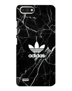 Чехол для TECNO POP 2F с картинкой «Белый мрамор Adidas»