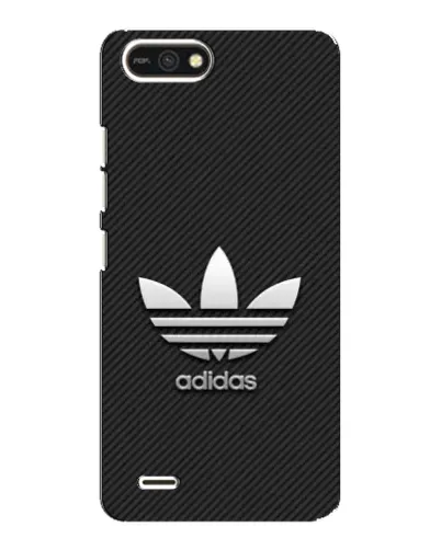 Чехол для TECNO POP 2F с картинкой «Adidas Карбоновая текстура»