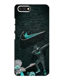 Чехол для TECNO POP 2F с картинкой «Спортивный арт Nike»