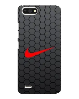 Чехол для TECNO POP 2F с картинкой «Nike — карбоновая сетка»