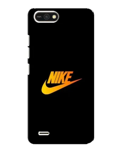 Чехол для TECNO POP 2F с картинкой «Золотой логотип Nike»