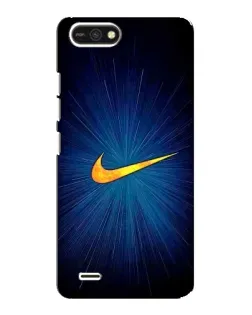 Чехол для TECNO POP 2F с картинкой «Синий пульс Nike»