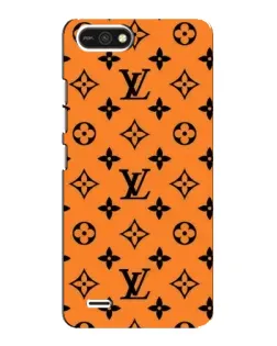Чехол для TECNO POP 2F с картинкой «Оранжевый стиль LV»