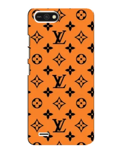 Чехол для TECNO POP 2F с картинкой «Оранжевый стиль LV»