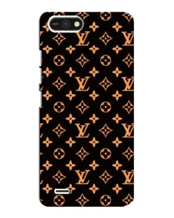 Чехол для TECNO POP 2F с картинкой «Золотая монограмма LV»