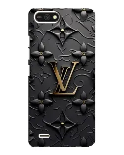 Чехол для TECNO POP 2F с картинкой «Кожаная текстура LV»