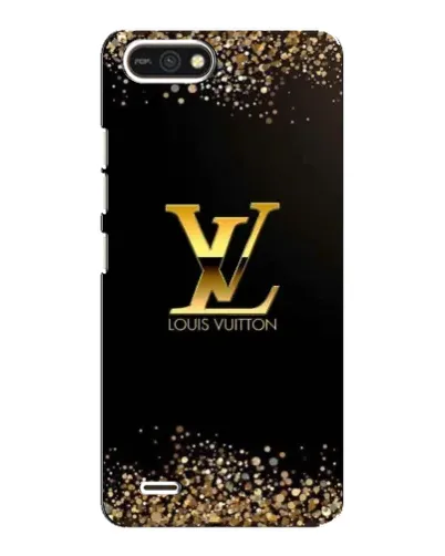 Чехол для TECNO POP 2F с картинкой «LV — золотые искры»