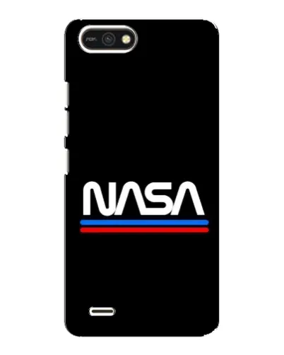 Чехол для TECNO POP 2F с картинкой «NASA — классика Red Blue»