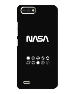 Чехол для TECNO POP 2F с картинкой «NASA — технический принт»