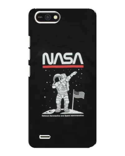 Чехол для TECNO POP 2F с картинкой «NASA — шагаем по Луне»