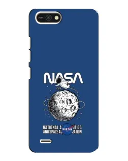 Чехол для TECNO POP 2F с картинкой «NASA — лунная миссия»