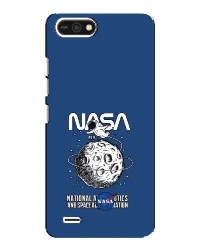 Чехол для TECNO POP 2F с картинкой «NASA — лунная миссия»