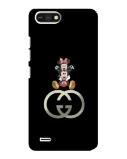 Чехол для TECNO POP 2F с картинкой «Минни Маус на лого»