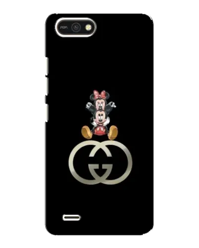 Чехол для TECNO POP 2F с картинкой «Минни Маус на лого»