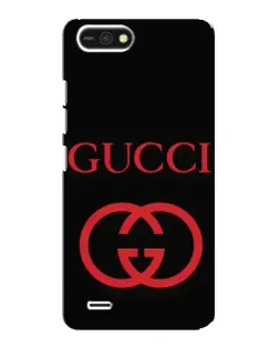 Чехол для TECNO POP 2F с картинкой «Gucci — красный логотип»