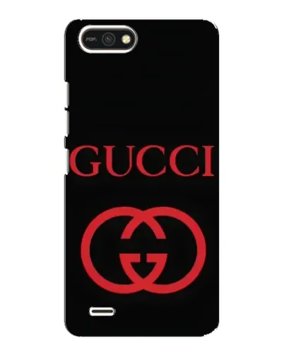 Чехол для TECNO POP 2F с картинкой «Gucci — красный логотип»