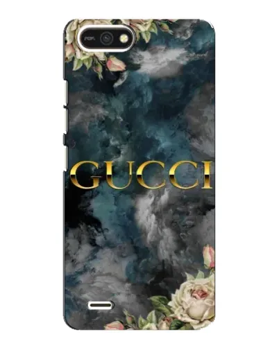 Чехол для TECNO POP 2F с картинкой «Абстрактные цветы Gucci»