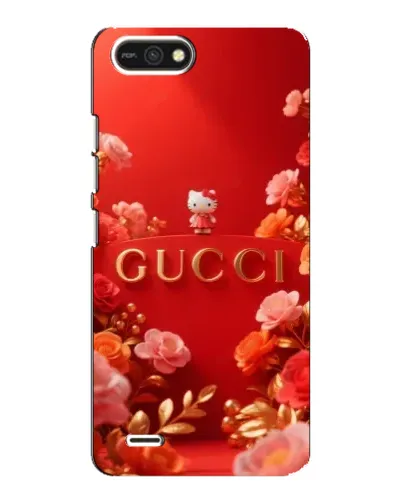 Чехол для TECNO POP 2F с картинкой «Gucci — золотой сад»