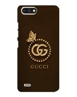 Чехол для TECNO POP 2F с картинкой «Gucci — золотая бабочка»