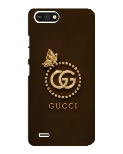 Чехол для TECNO POP 2F с картинкой «Gucci — золотая бабочка»