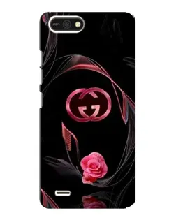 Чехол для TECNO POP 2F с картинкой «Gucci — неоновая роза»
