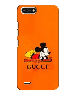 Чехол для TECNO POP 2F с картинкой «Микки Маус Gucci — оранж»