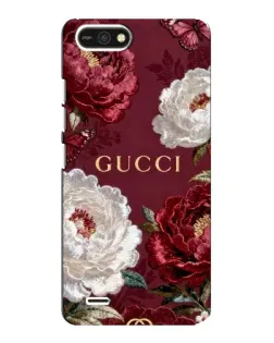 Чехол для TECNO POP 2F с картинкой «Gucci — бордовые розы»