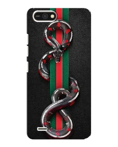 Чехол для TECNO POP 2F с картинкой «Gucci — змея на полосе» Чехол для TECNO POP 2F с картинкой «Gucci — змея на полосе»