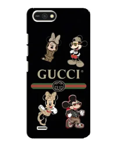 Чехол для TECNO POP 2F с картинкой «Gucci — герои Disney и монограмма» Чехол для TECNO POP 2F с картинкой «Gucci — герои Disney и монограмма»