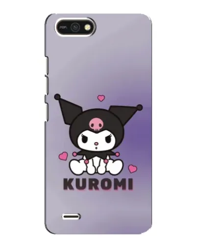 Чехол для TECNO POP 2F с картинкой «Kuromi — фиолетовый арт»