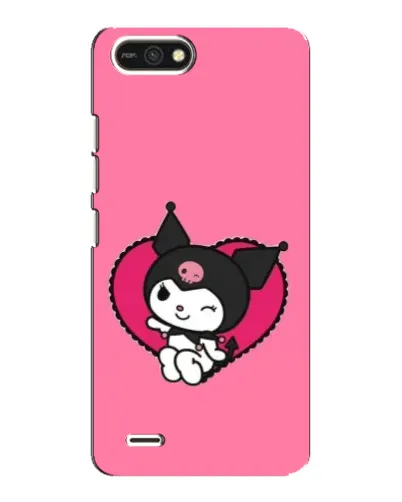 Чехол для TECNO POP 2F с картинкой «Kuromi — любовь в сердце»