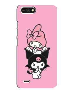 Чехол для TECNO POP 2F с картинкой «My Melody и Kuromi» Чехол для TECNO POP 2F с картинкой «My Melody и Kuromi»