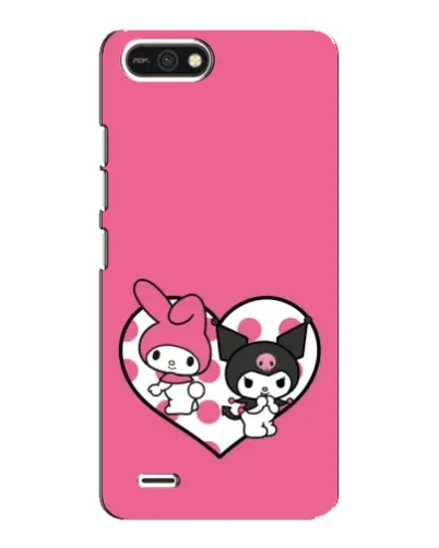 Чехол для TECNO POP 2F с картинкой «Kuromi и My Melody»