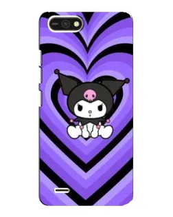 Чехол для TECNO POP 2F с картинкой «Kuromi и фиолетовые сердца» Чехол для TECNO POP 2F с картинкой «Kuromi и фиолетовые сердца»