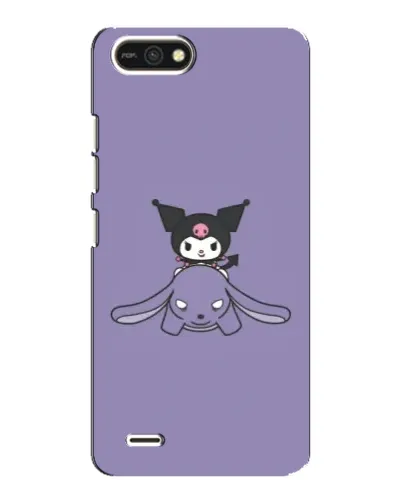 Чехол для TECNO POP 2F с картинкой «Kuromi на лиловом фоне»