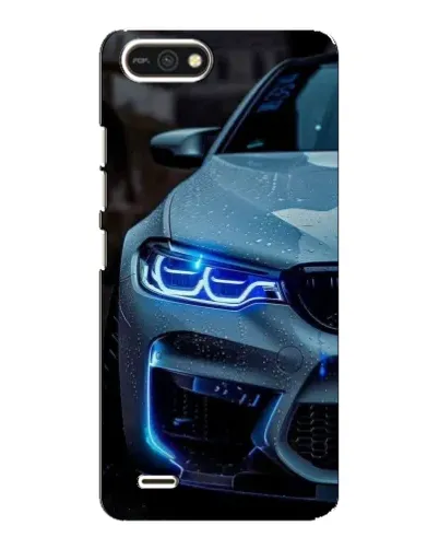 Чехол для TECNO POP 2F с картинкой «Взгляд BMW с синими фарами»